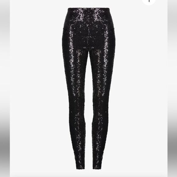 black tie Pants - NWT Black Tie Sequins Skinny Pants XXL